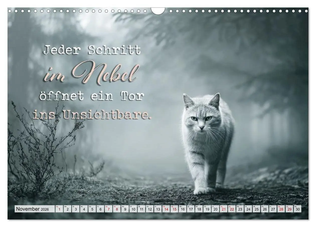 Bild: 9783516710328 | Katzenpoesie - Herzberührende Verse (Wandkalender 2026 DIN A3...