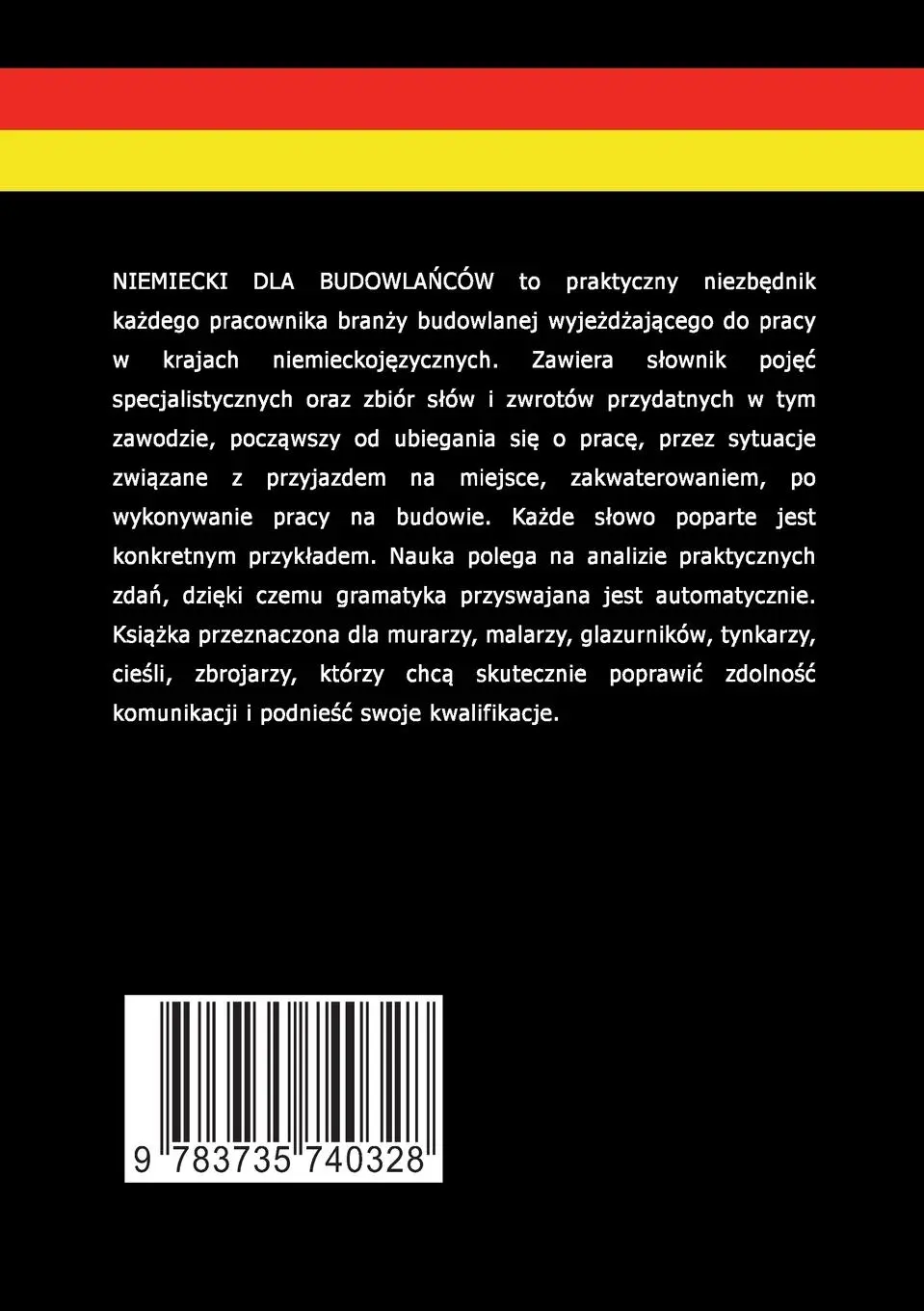 Rückseite: 9783735740328 | Niemiecki dla budowlanców | Magdalena Walas | Taschenbuch | Deutsch
