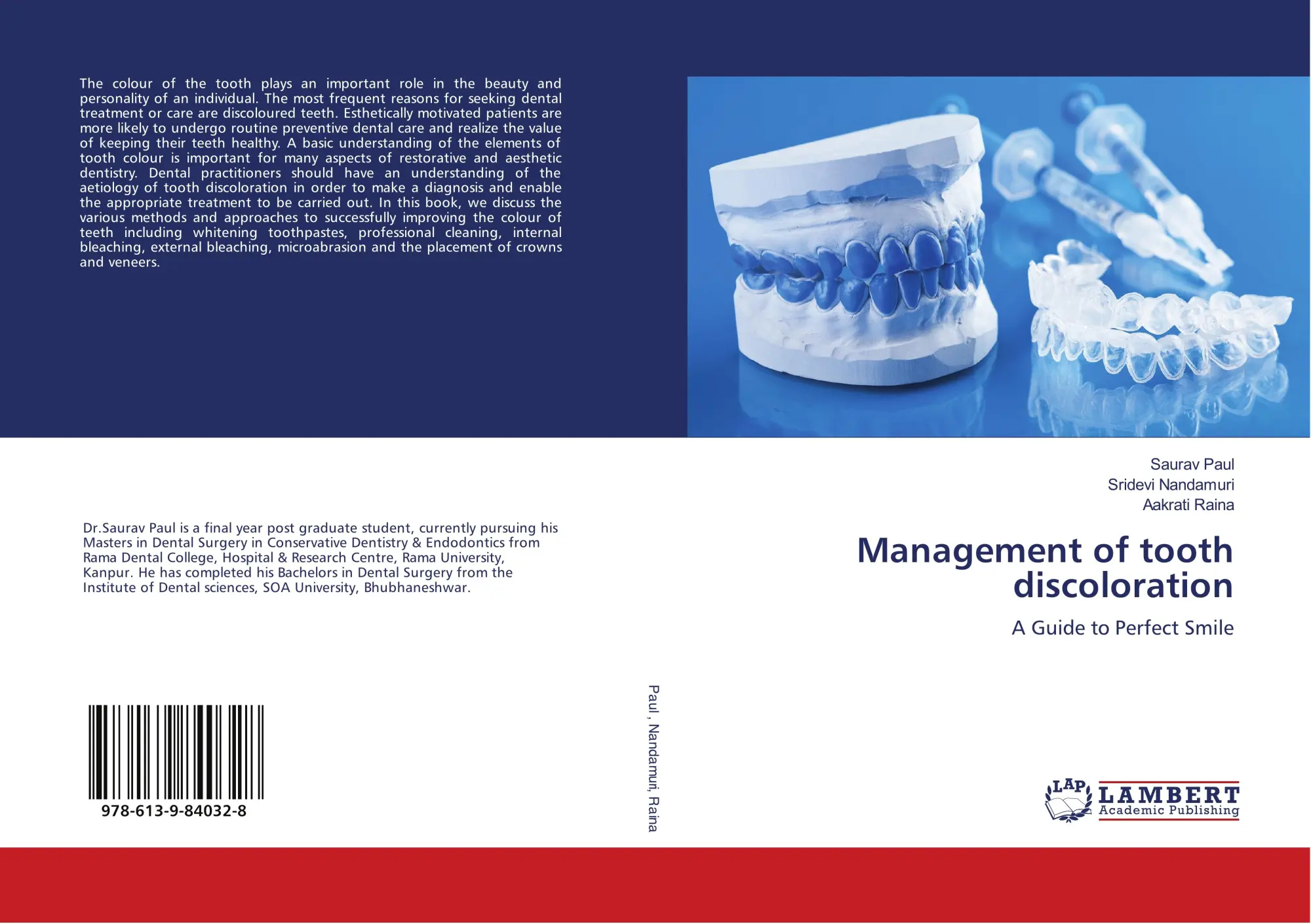 Cover: 9786139840328 | Management of tooth discoloration | A Guide to Perfect Smile | Buch
