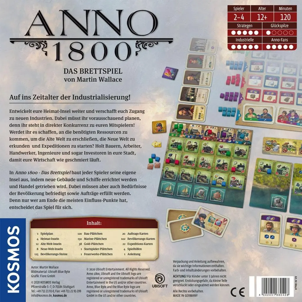 Bild: 4002051680428 | Anno 1800 | Martin Wallace | Spiel | Brettspiel | 680428 | Deutsch