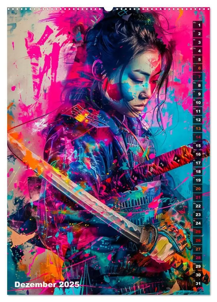 Bild: 9783383810428 | Samurai - Onna Bugeisha (Wandkalender 2025 DIN A2 hoch), CALVENDO...