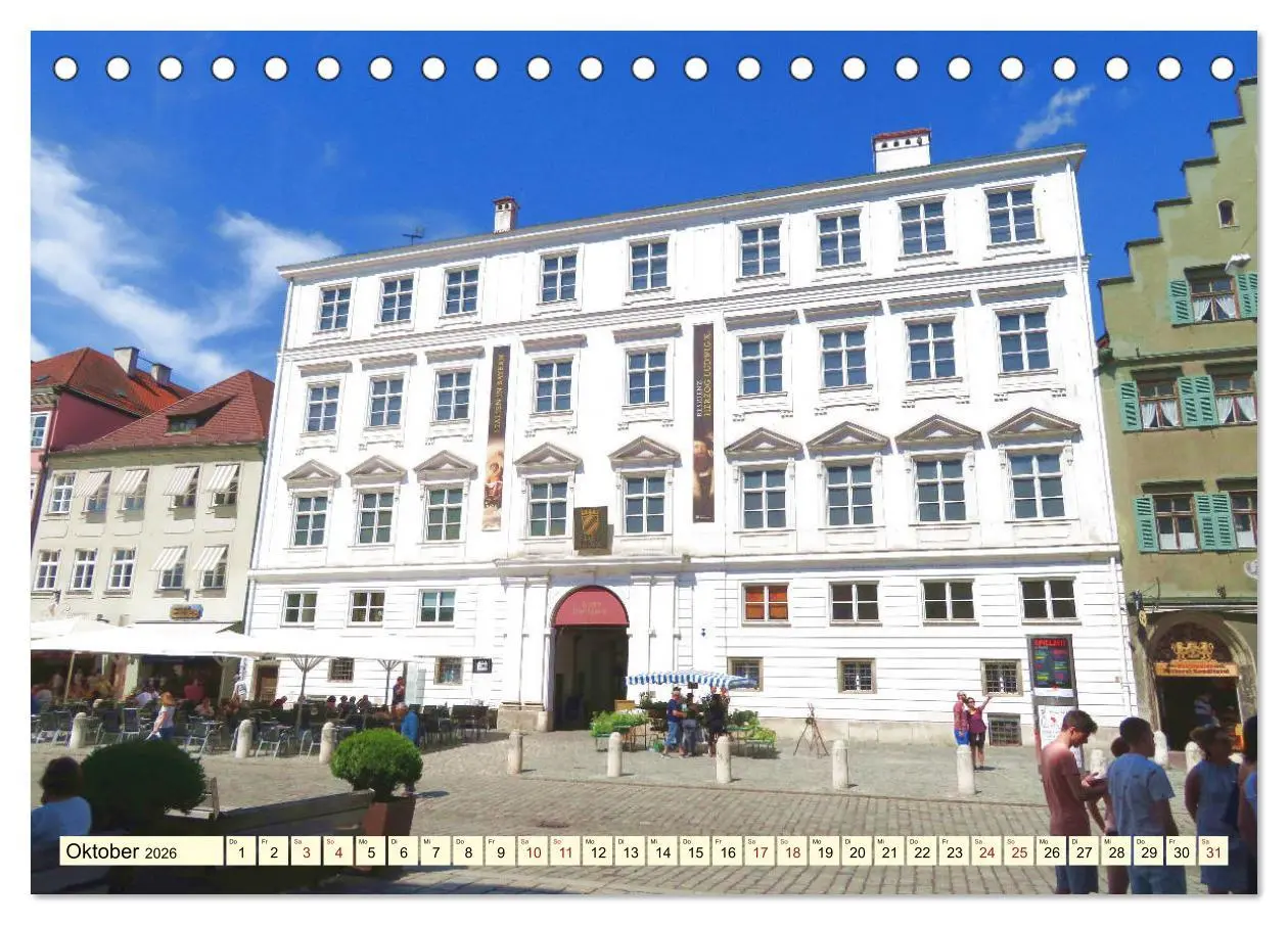 Bild: 9783457780428 | Unterwegs in Landshut (Tischkalender 2026 DIN A5 quer), CALVENDO...
