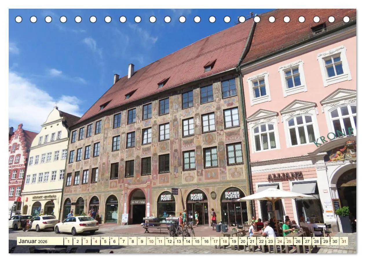 Bild: 9783457780428 | Unterwegs in Landshut (Tischkalender 2026 DIN A5 quer), CALVENDO...