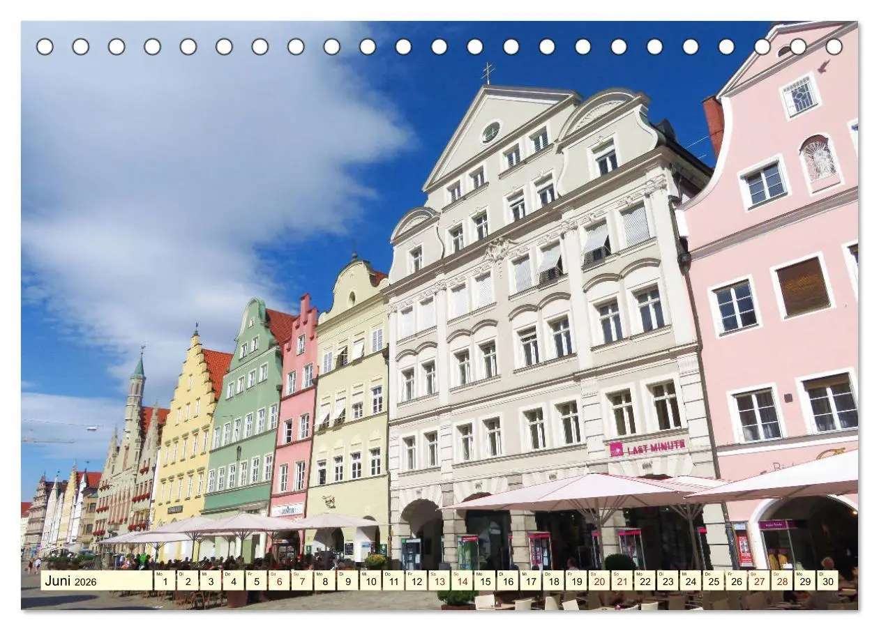Bild: 9783457780428 | Unterwegs in Landshut (Tischkalender 2026 DIN A5 quer), CALVENDO...