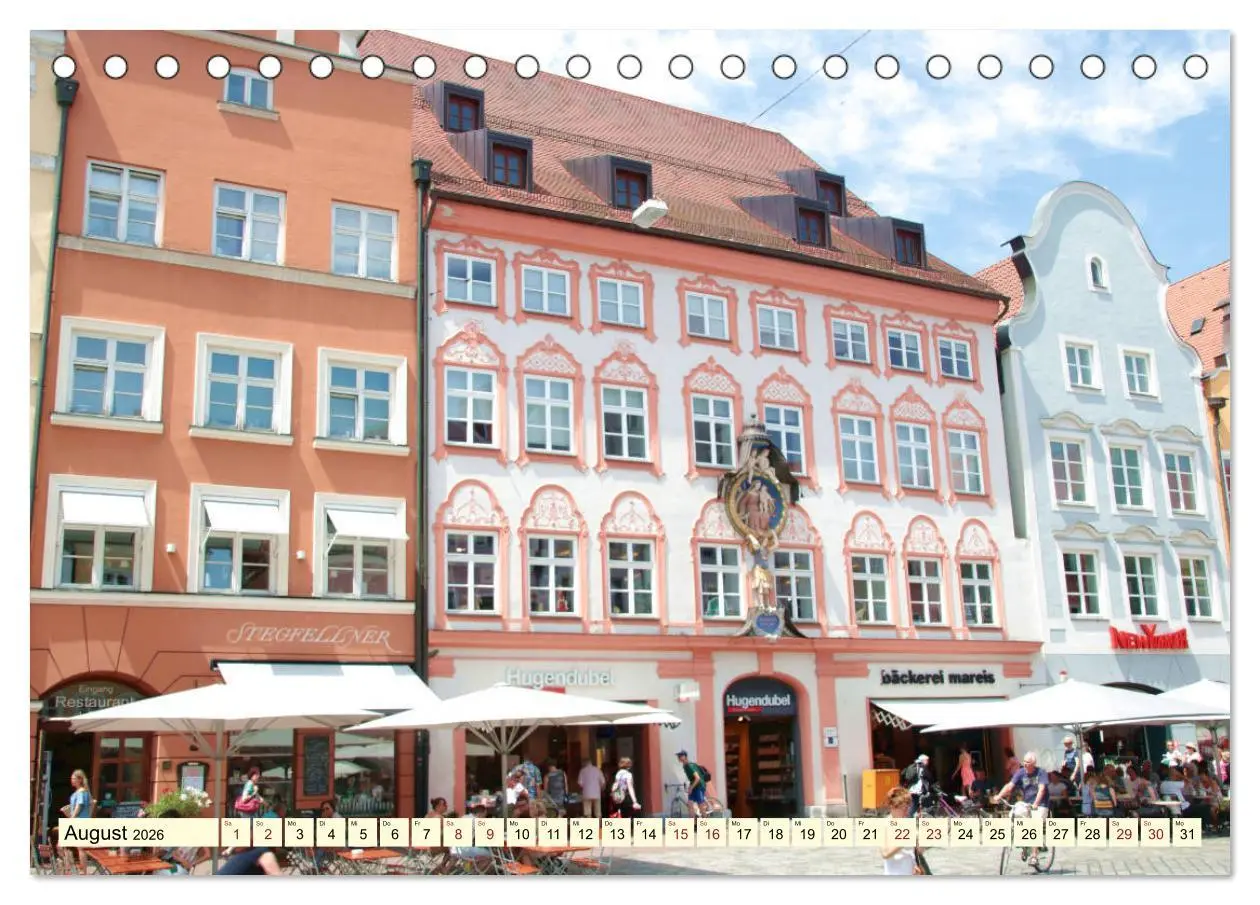 Bild: 9783457780428 | Unterwegs in Landshut (Tischkalender 2026 DIN A5 quer), CALVENDO...