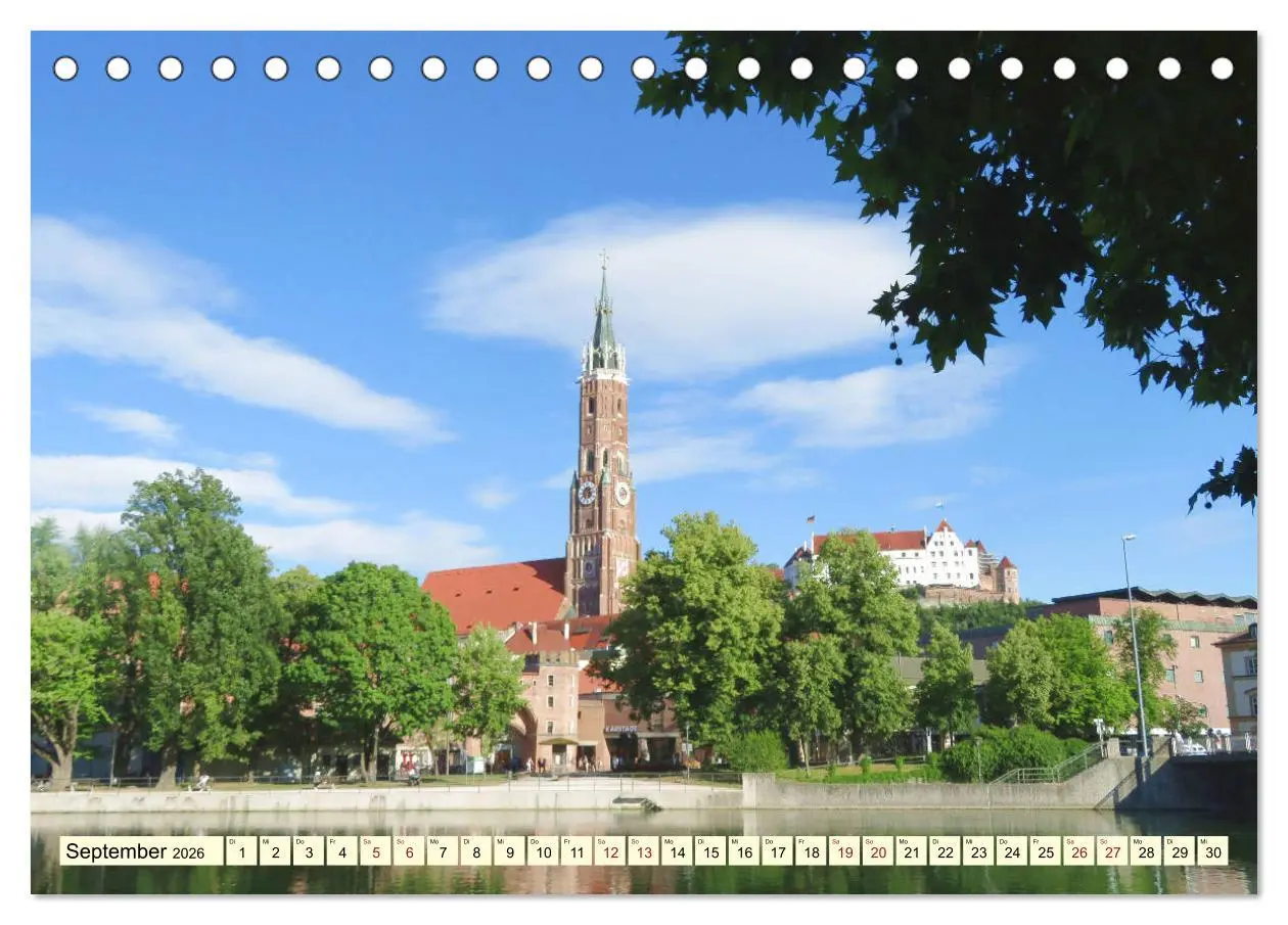 Bild: 9783457780428 | Unterwegs in Landshut (Tischkalender 2026 DIN A5 quer), CALVENDO...