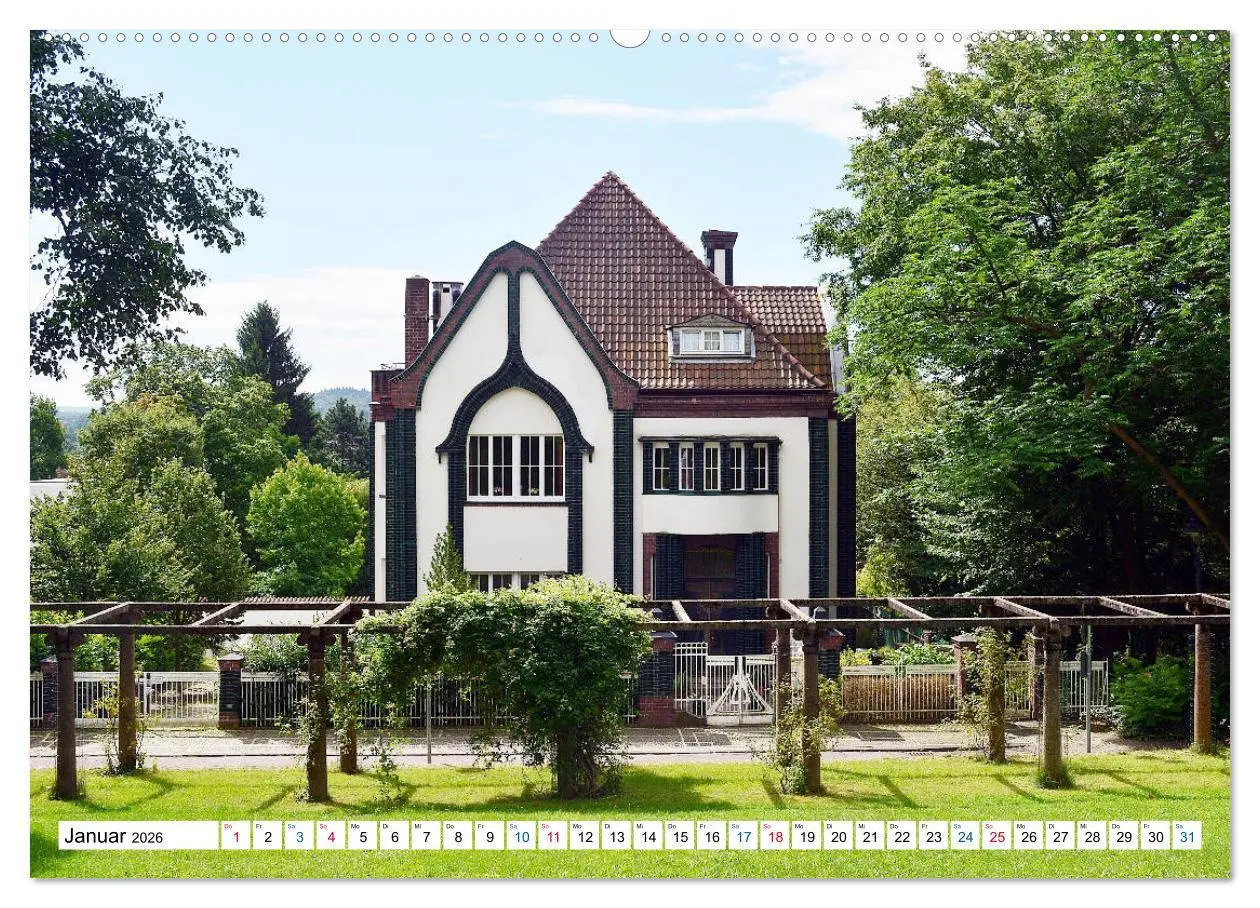 Bild: 9783457850428 | Jugendstil - Darmstadt (Wandkalender 2026 DIN A2 quer), CALVENDO...