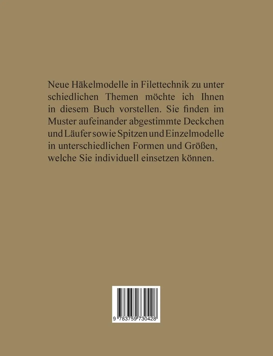 Rückseite: 9783759730428 | Zeit für Handarbeiten | Häkeln 2 | Ritta Drommer | Taschenbuch | 68 S.