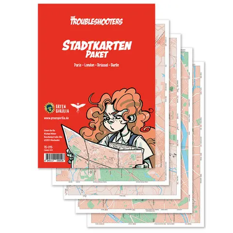 Cover: 645117100528 | The Troubleshooters Stadtkarten-Paket | deutsch | Green Gorilla