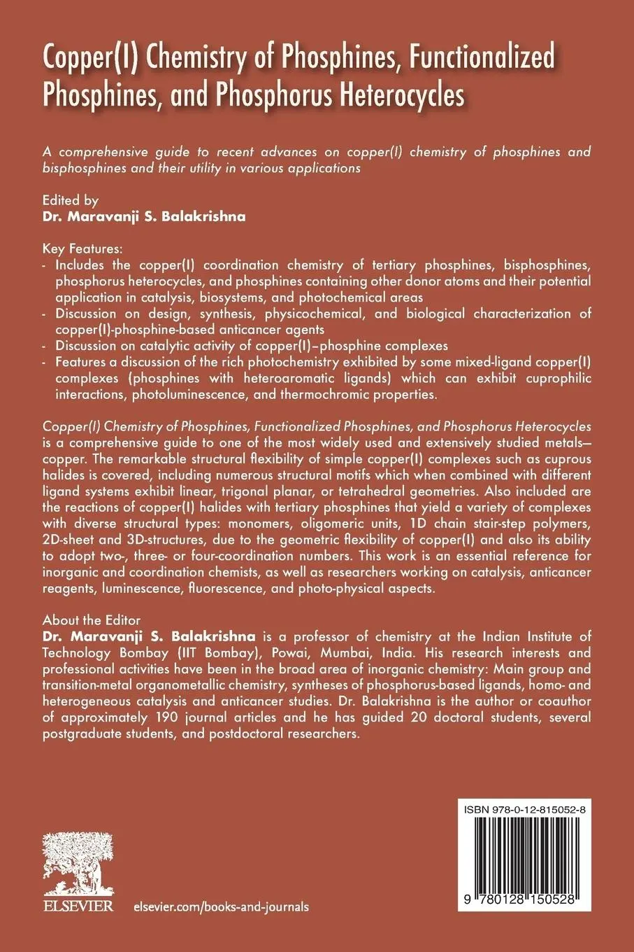 Rückseite: 9780128150528 | Copper(I) Chemistry of Phosphines, Functionalized Phosphines and...