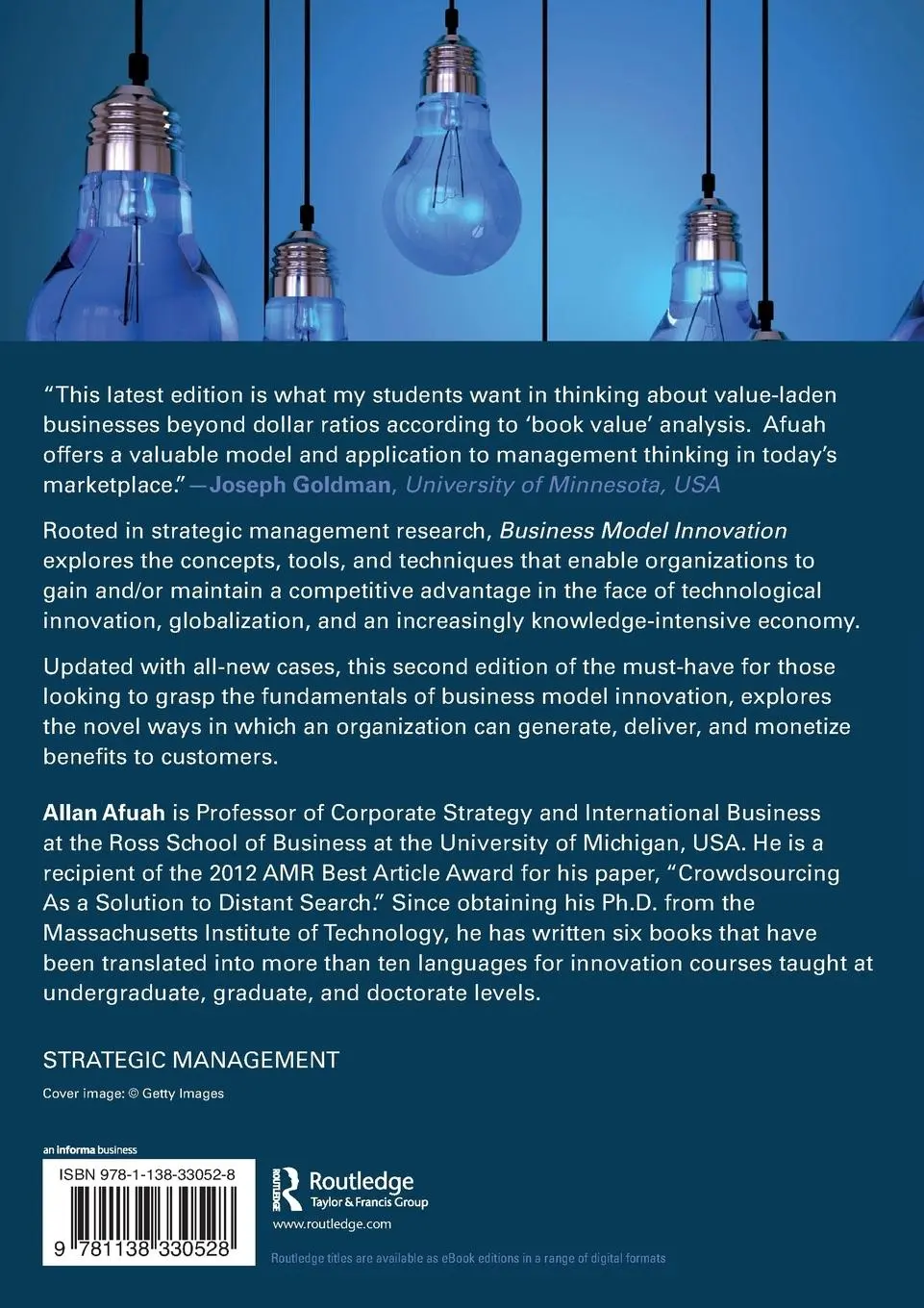Rückseite: 9781138330528 | Business Model Innovation | Concepts, Analysis, and Cases | Afuah