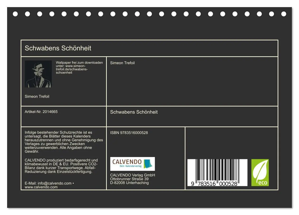 Bild: 9783516000528 | Schwabens Schönheit (Tischkalender 2026 DIN A5 quer), CALVENDO...