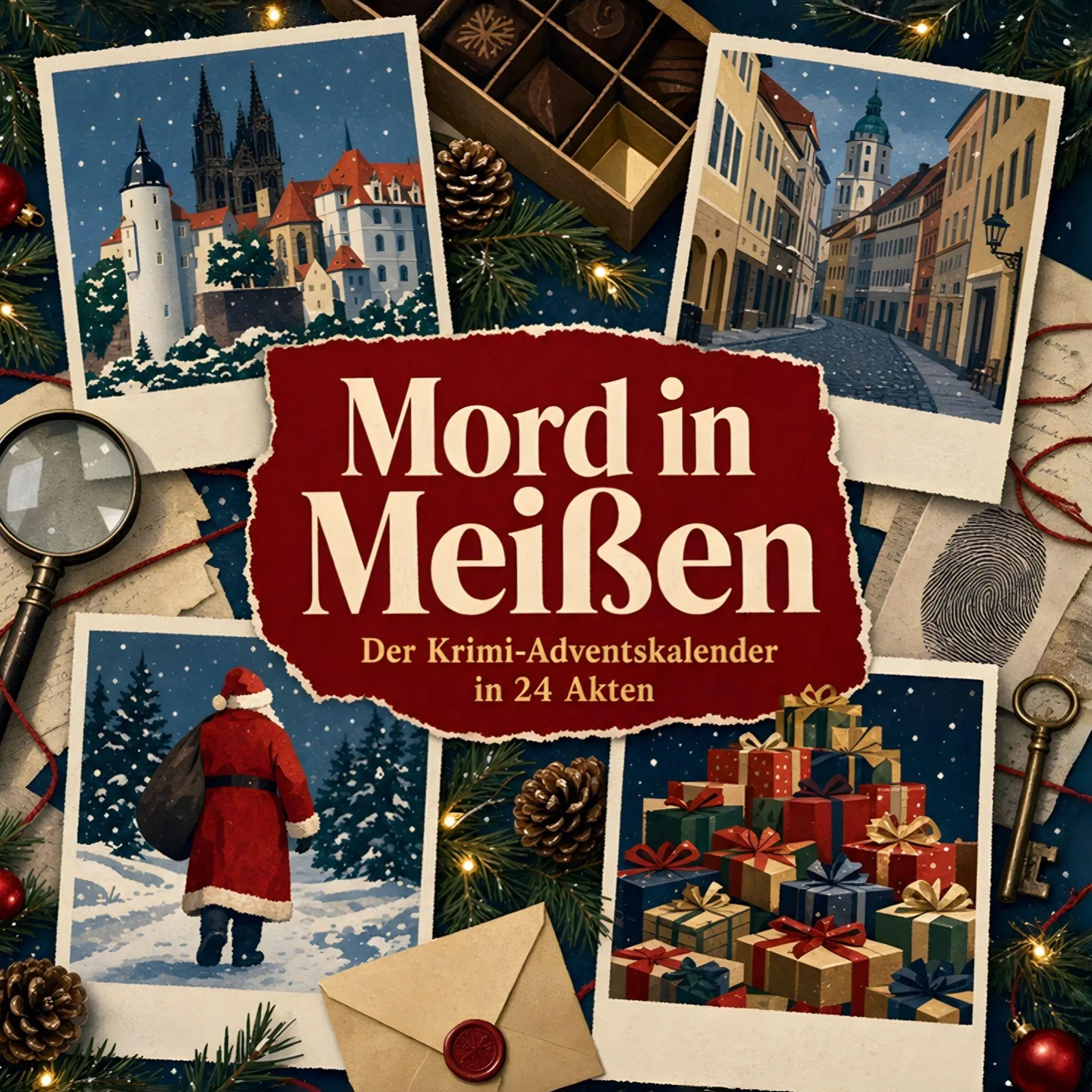 Cover: 9783696120528 | Mord in Meißen | Der Krimi-Adventskalender in 24 Akten | Emma Bauer