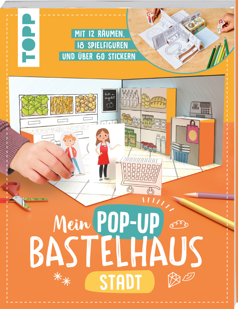 Cover: 9783735890528 | Mein Pop-up Bastelhaus-Stadt | Carmen Eisendle | Taschenbuch | 48 S.