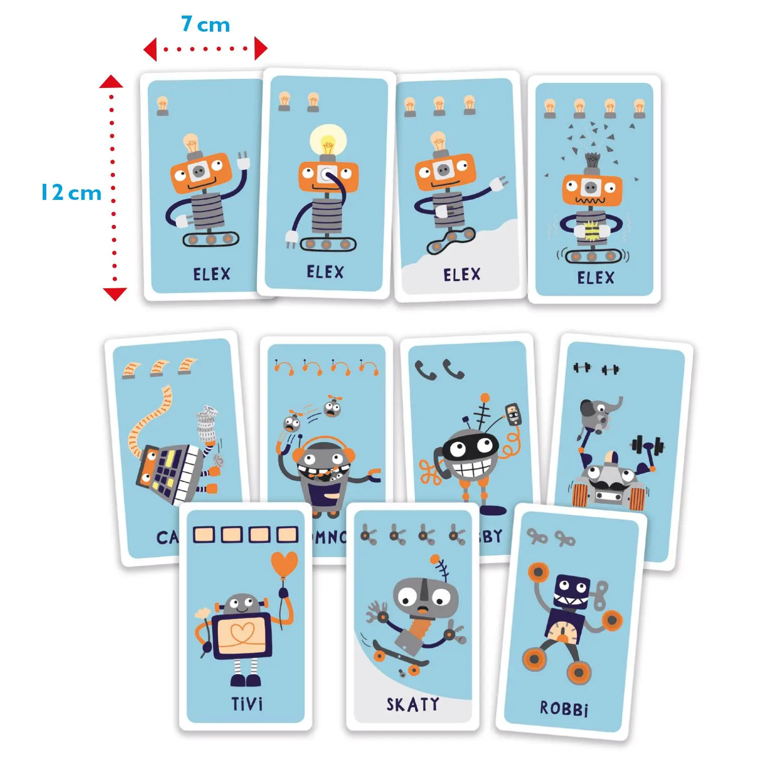 Bild: 4260671130628 | Happy Families - Robots | Buntes Kartenspiel für Kinder ab 5 Jahren