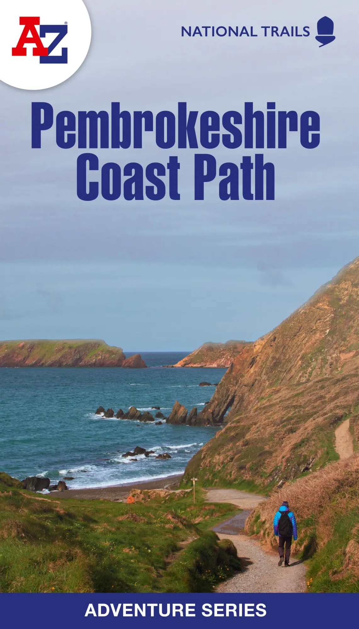 Cover: 9780008660628 | Pembrokeshire Coast Path National Trail Official Map | A-Z Maps | Buch