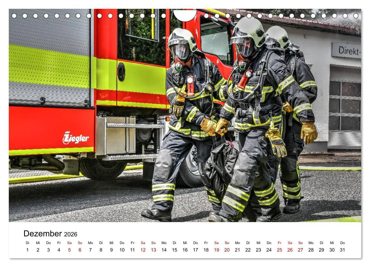 Bild: 9783457690628 | FEUERWEHR IM EINSATZ (Wandkalender 2026 DIN A4 quer), CALVENDO...