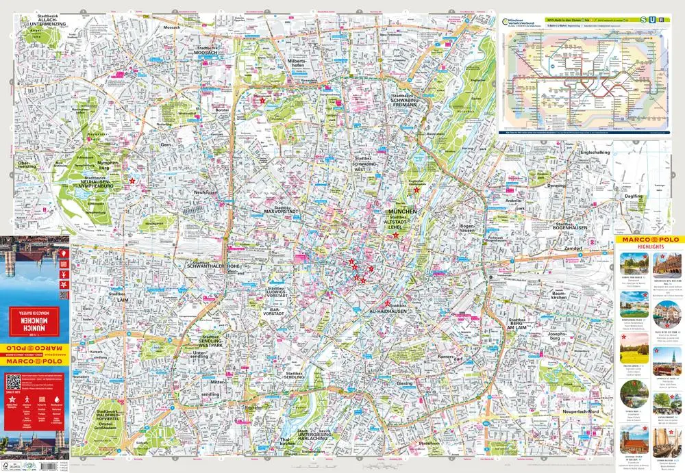 Bild: 9783575020628 | MARCO POLO Cityplan München 1:16.000 | (Land-)Karte | 1 Karte | 2024