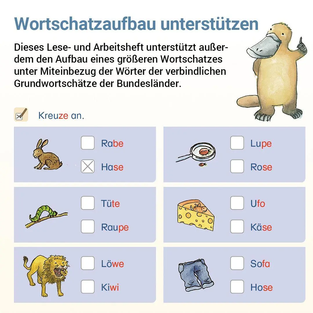 Bild: 9783619120628 | Lesen mit Rico Schnabel, Heft 2: Von der Silbe zum Wort - silbierte...