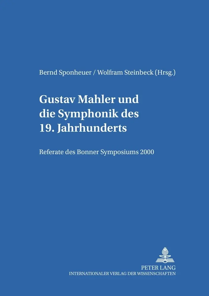 Cover: 9783631380628 | Gustav Mahler und die Symphonik des 19. Jahrhunderts | Taschenbuch