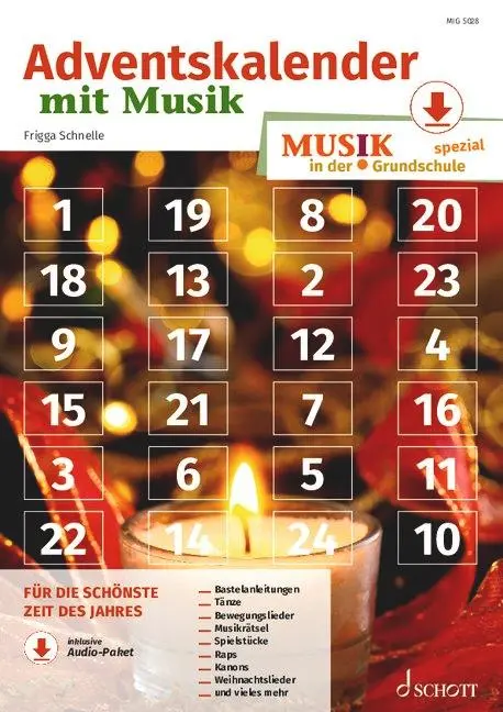 Cover: 9783795730628 | Adventskalender mit Musik | Frigga Schnelle | Broschüre | 56 S. | 2024