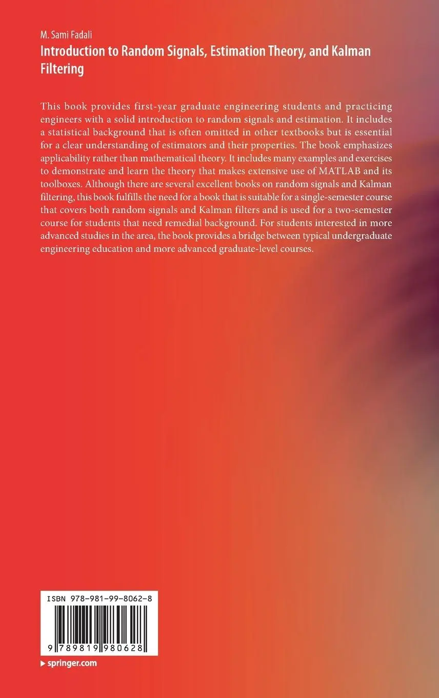 Rückseite: 9789819980628 | Introduction to Random Signals, Estimation Theory, and Kalman...