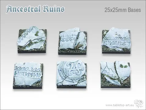 Cover: 704270720728 | Ancestral Ruins Bases - 25x25mm DEAL (30) | deutsch | Tabletop-Art