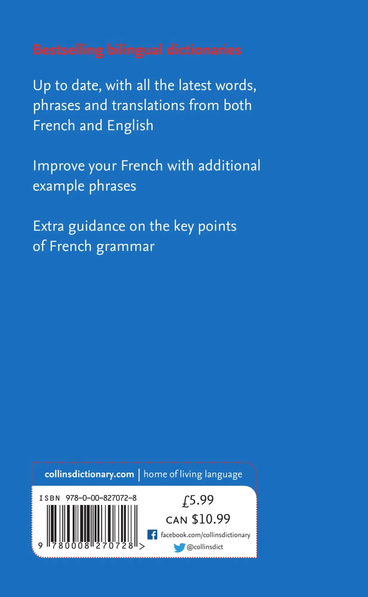 Rückseite: 9780008270728 | French Essential Dictionary | All the Words You Need, Every Day | Buch