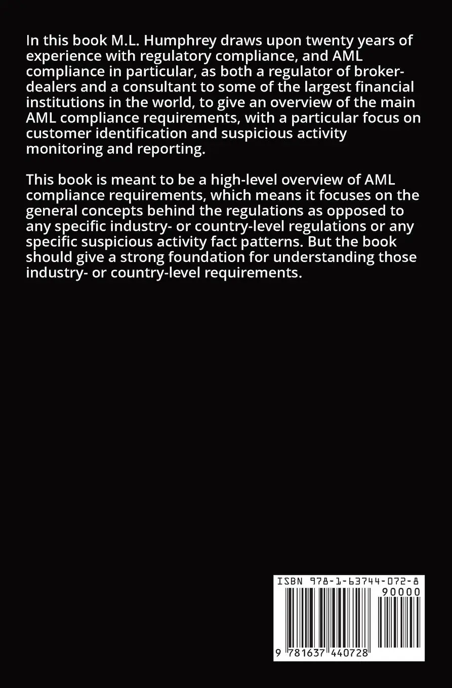 Rückseite: 9781637440728 | AML Compliance Fundamentals | M. L. Humphrey | Taschenbuch | Englisch