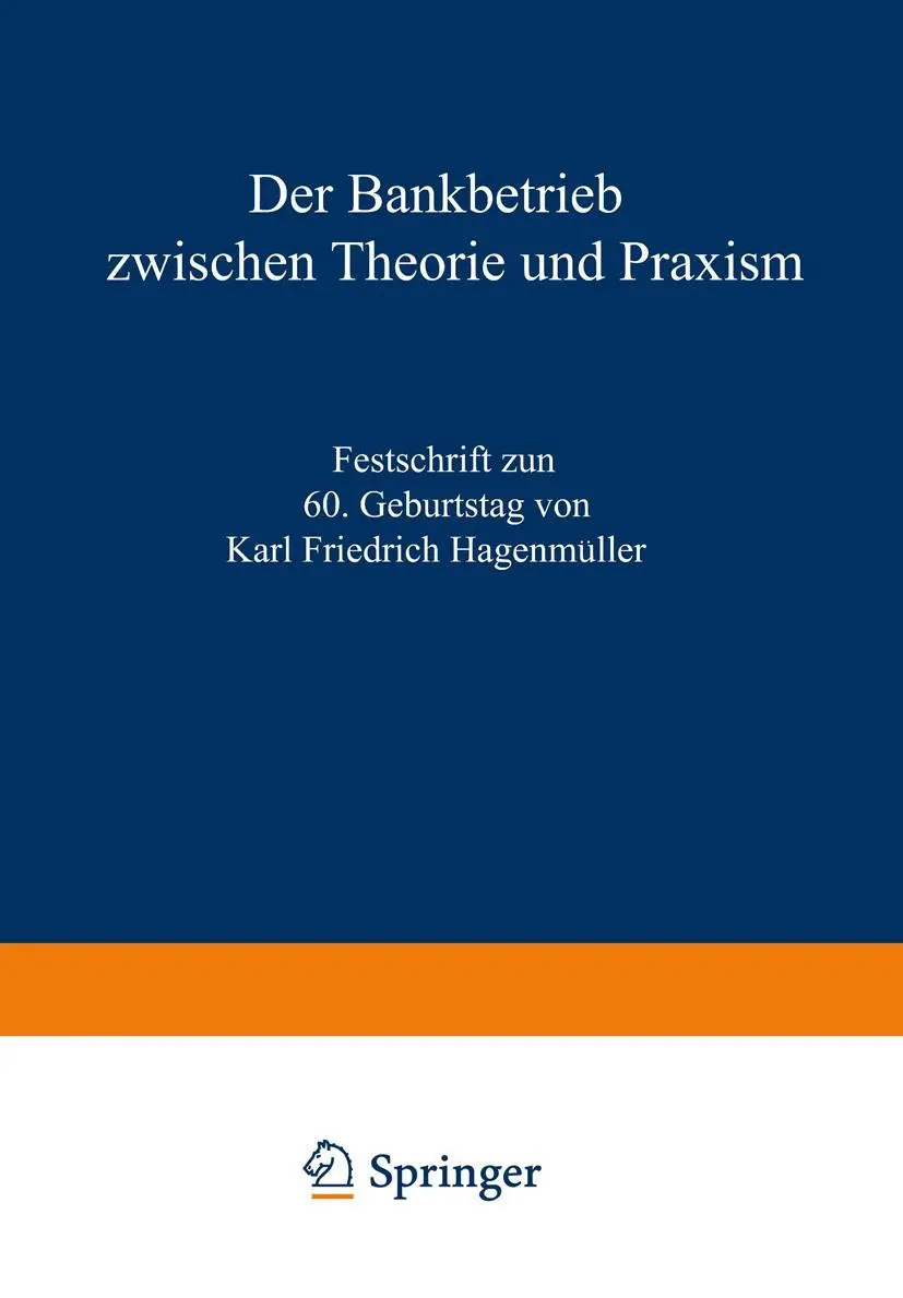 Cover: 9783409470728 | Der Bankbetrieb zwischen Theorie und Praxis | Büschgen (u. a.) | Buch