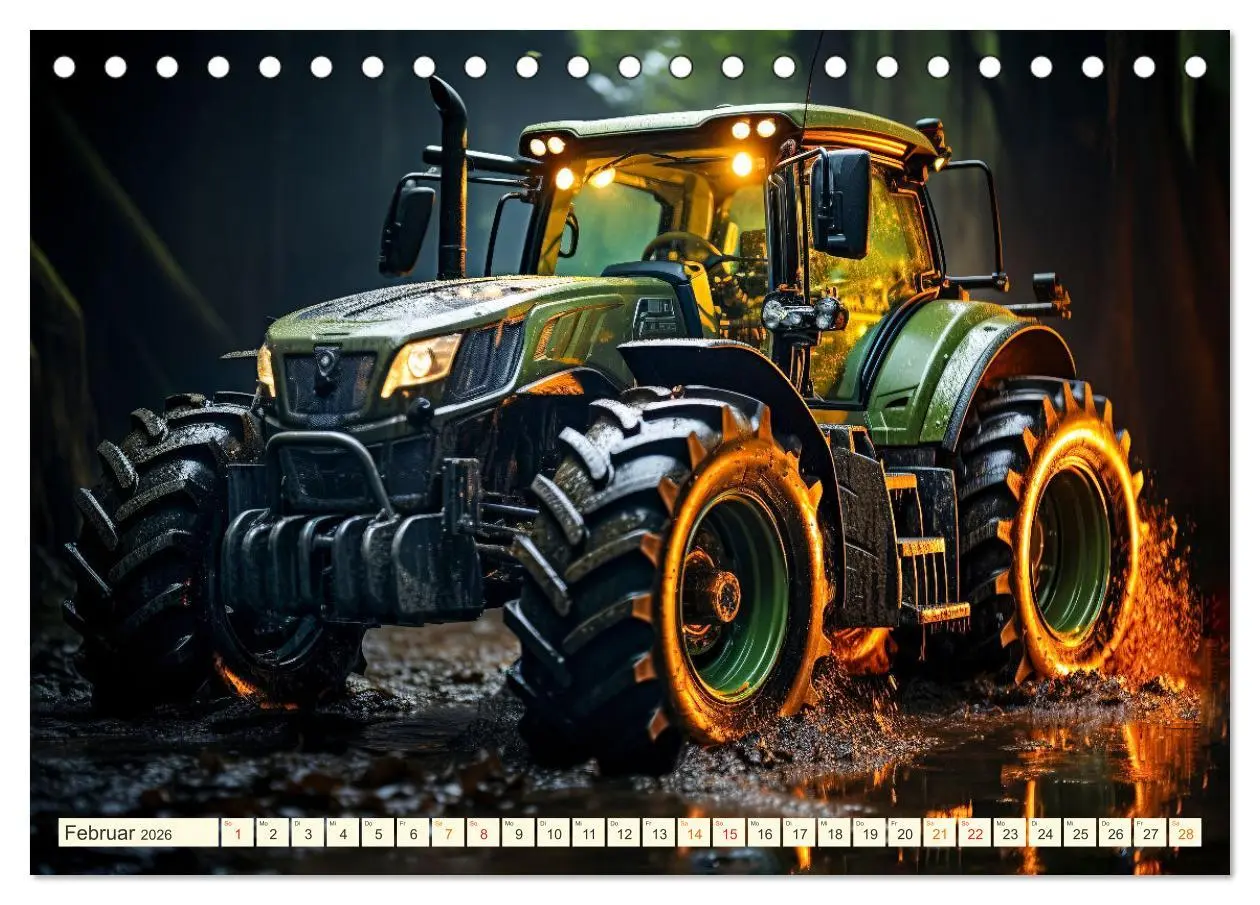 Bild: 9783457510728 | Traktor Fantasien (Tischkalender 2026 DIN A5 quer), CALVENDO...