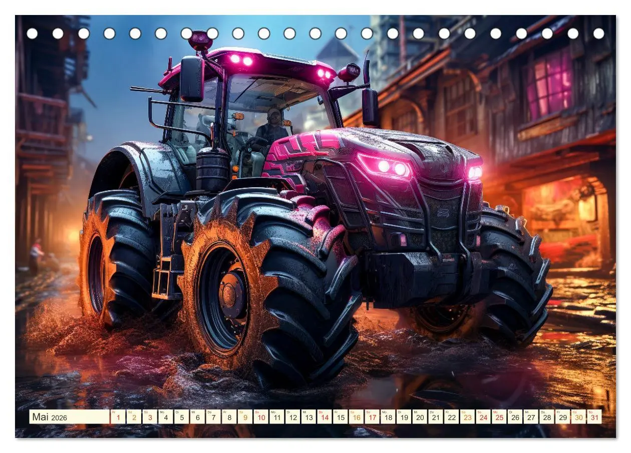 Bild: 9783457510728 | Traktor Fantasien (Tischkalender 2026 DIN A5 quer), CALVENDO...
