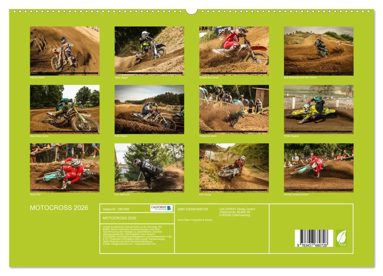 Bild: 9783457680728 | MOTOCROSS 2026 (hochwertiger Premium Wandkalender 2026 DIN A2...