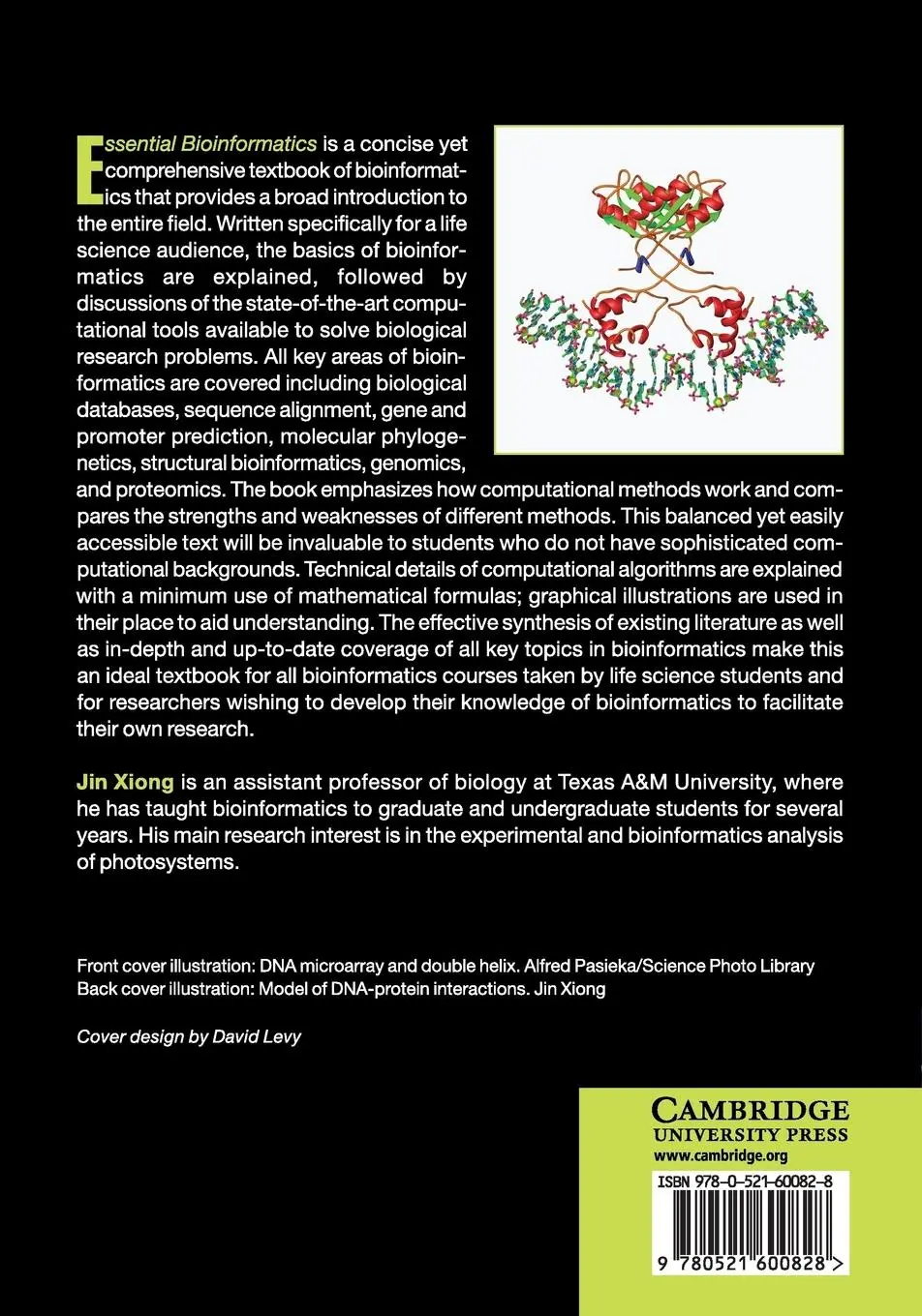 Rückseite: 9780521600828 | Essential Bioinformatics | Jin Xiong | Taschenbuch | Englisch | 2017