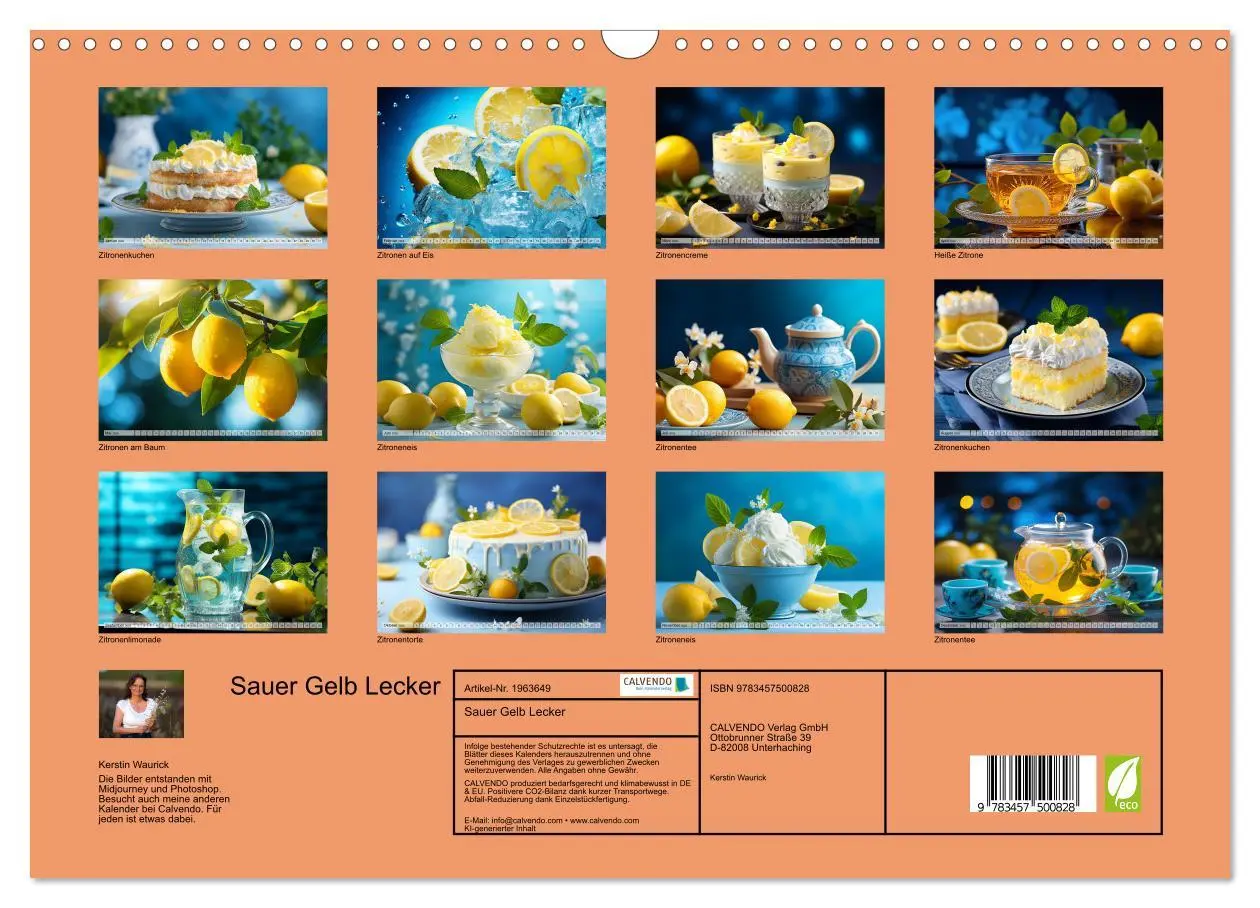 Bild: 9783457500828 | Sauer Gelb Lecker (Wandkalender 2026 DIN A3 quer), CALVENDO...