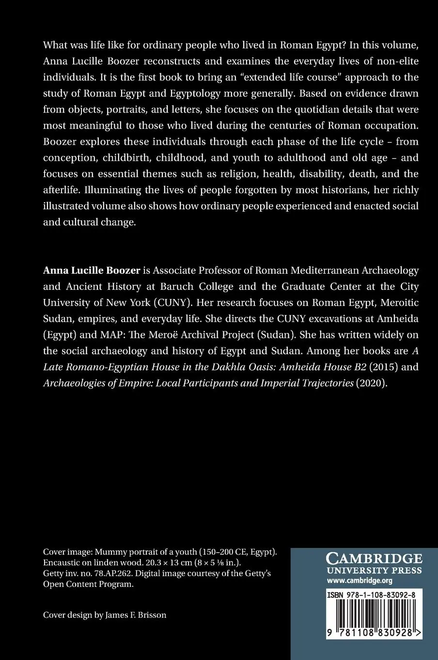 Rückseite: 9781108830928 | At Home in Roman Egypt | Anna Lucille Boozer | Buch | Englisch | 2021
