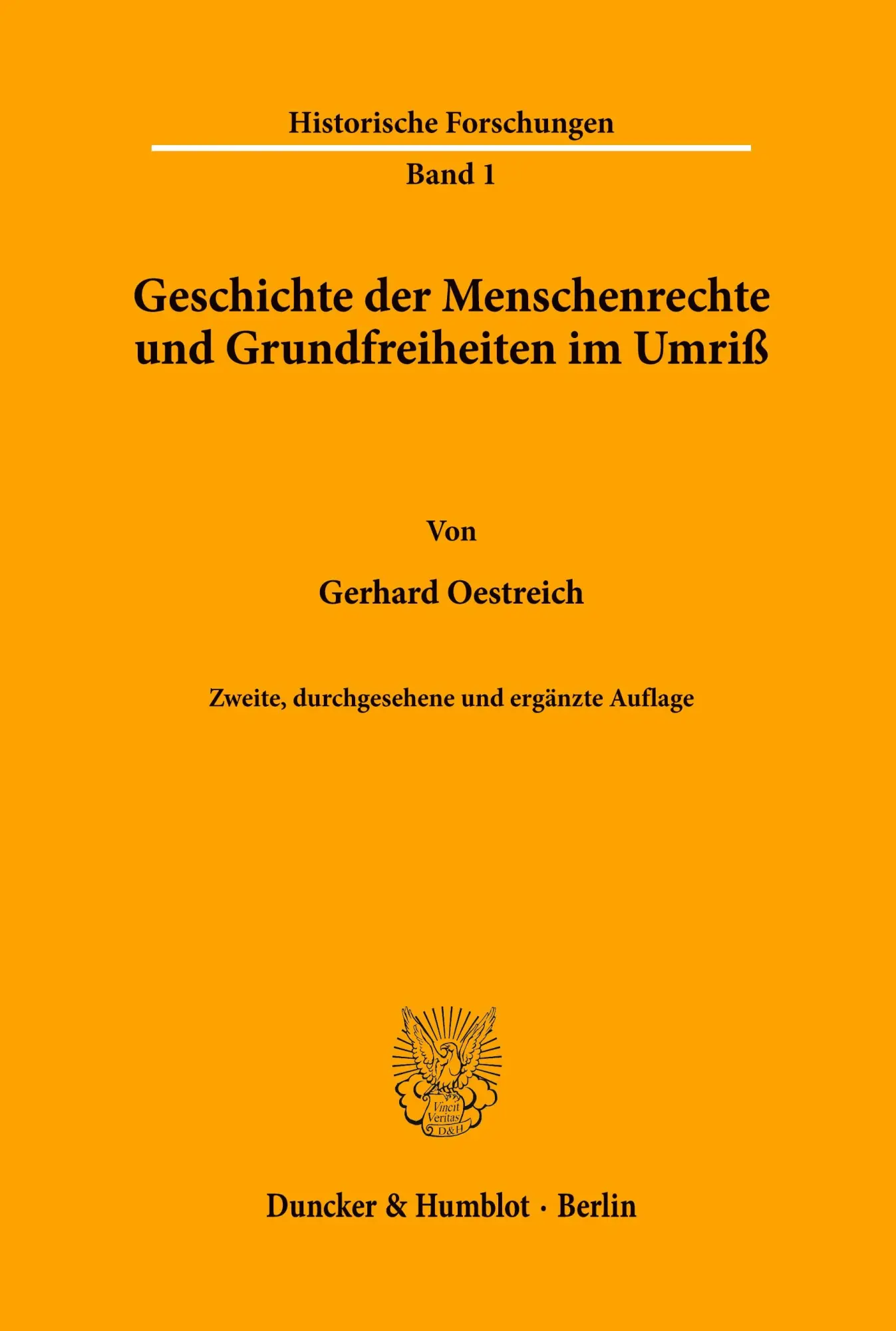 Cover: 9783428020928 | Geschichte der Menschenrechte und Grundfreiheiten im Umriß. | Buch