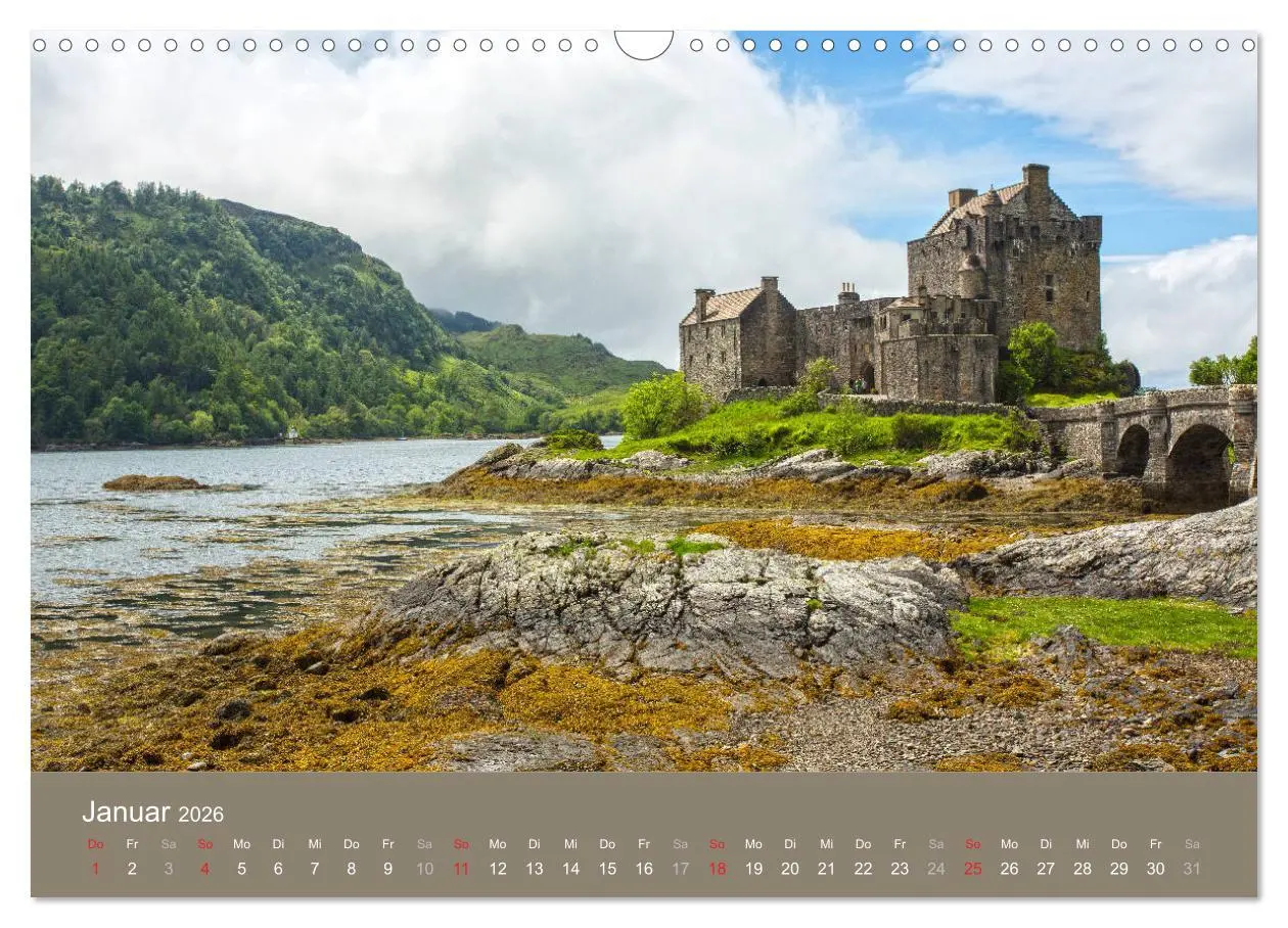Bild: 9783516130928 | Historisches Schottland (Wandkalender 2026 DIN A3 quer), CALVENDO...