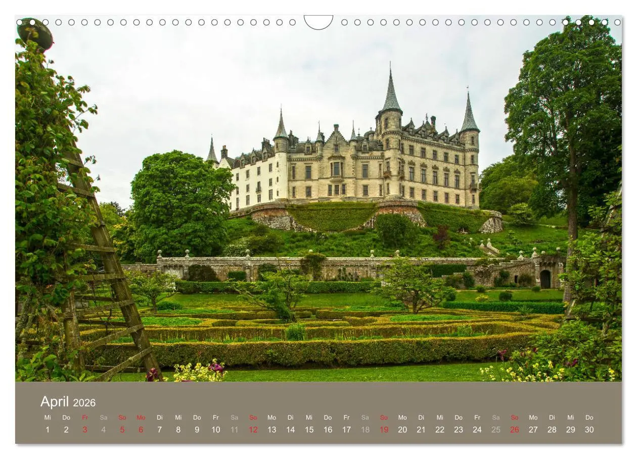 Bild: 9783516130928 | Historisches Schottland (Wandkalender 2026 DIN A3 quer), CALVENDO...