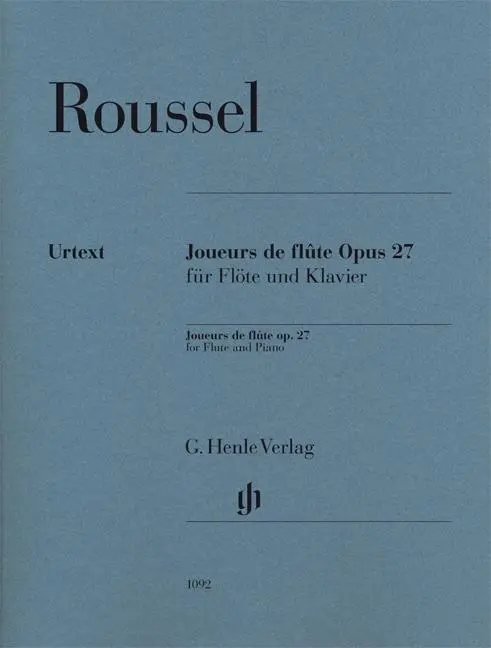 Cover: 9790201810928 | Roussel, A: Joueurs de flûte op. 27 für Flöte und Klavier | Roussel