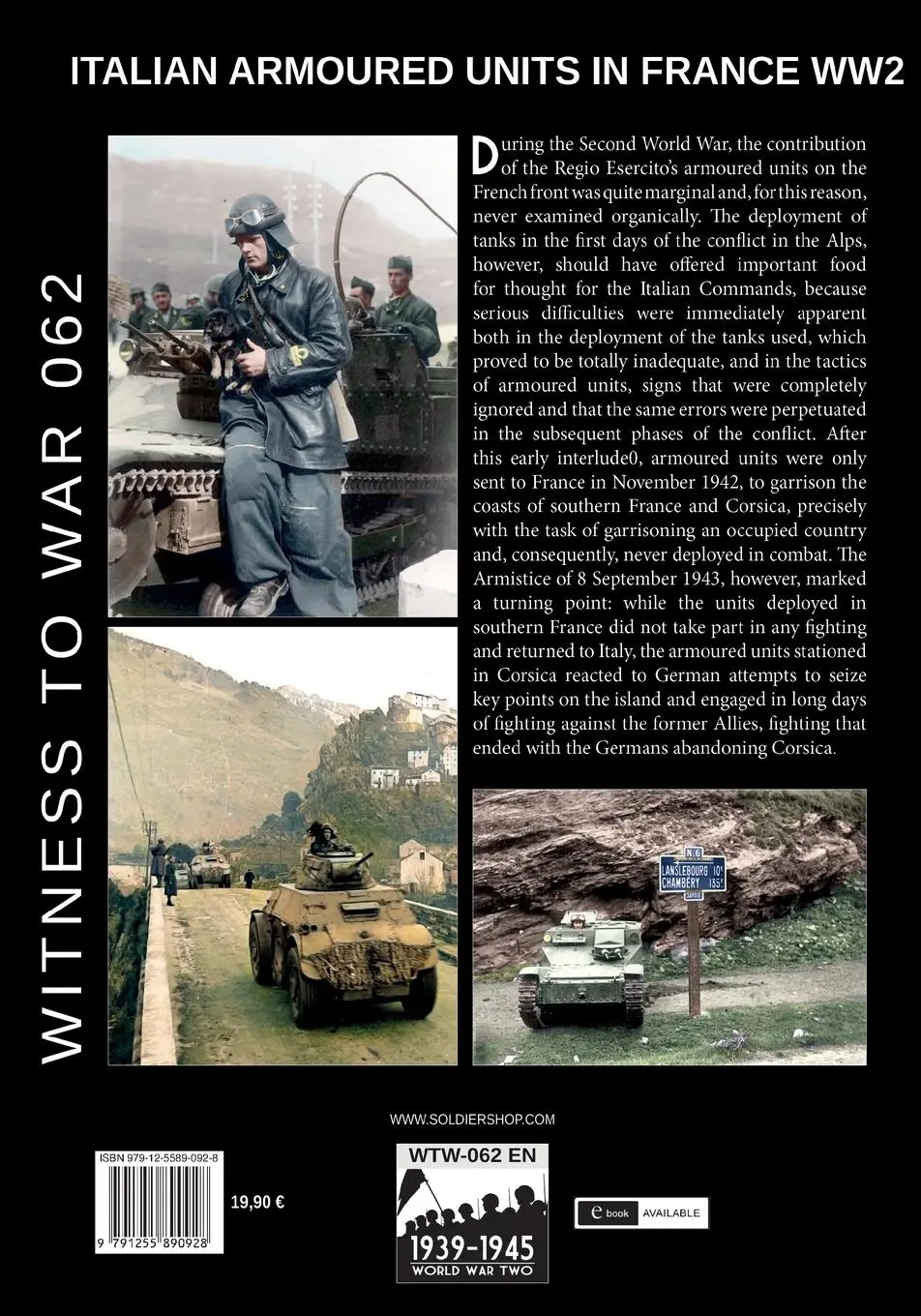 Rückseite: 9791255890928 | Italian armoured units in France during the second world war | Crippa