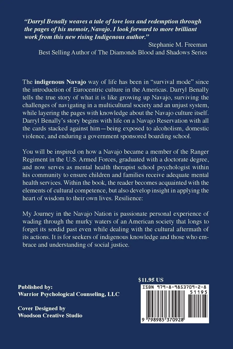 Rückseite: 9798985370928 | Navajo | A Journey of Strength, Courage, &amp; Resilience | Darryl Benally