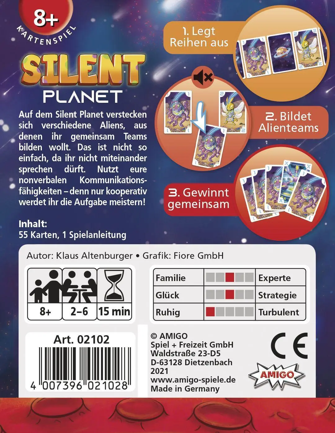 Bild: 4007396021028 | Silent Planet | AMIGO Spiel Freizeit | Spiel | 02102 | Deutsch | 2021