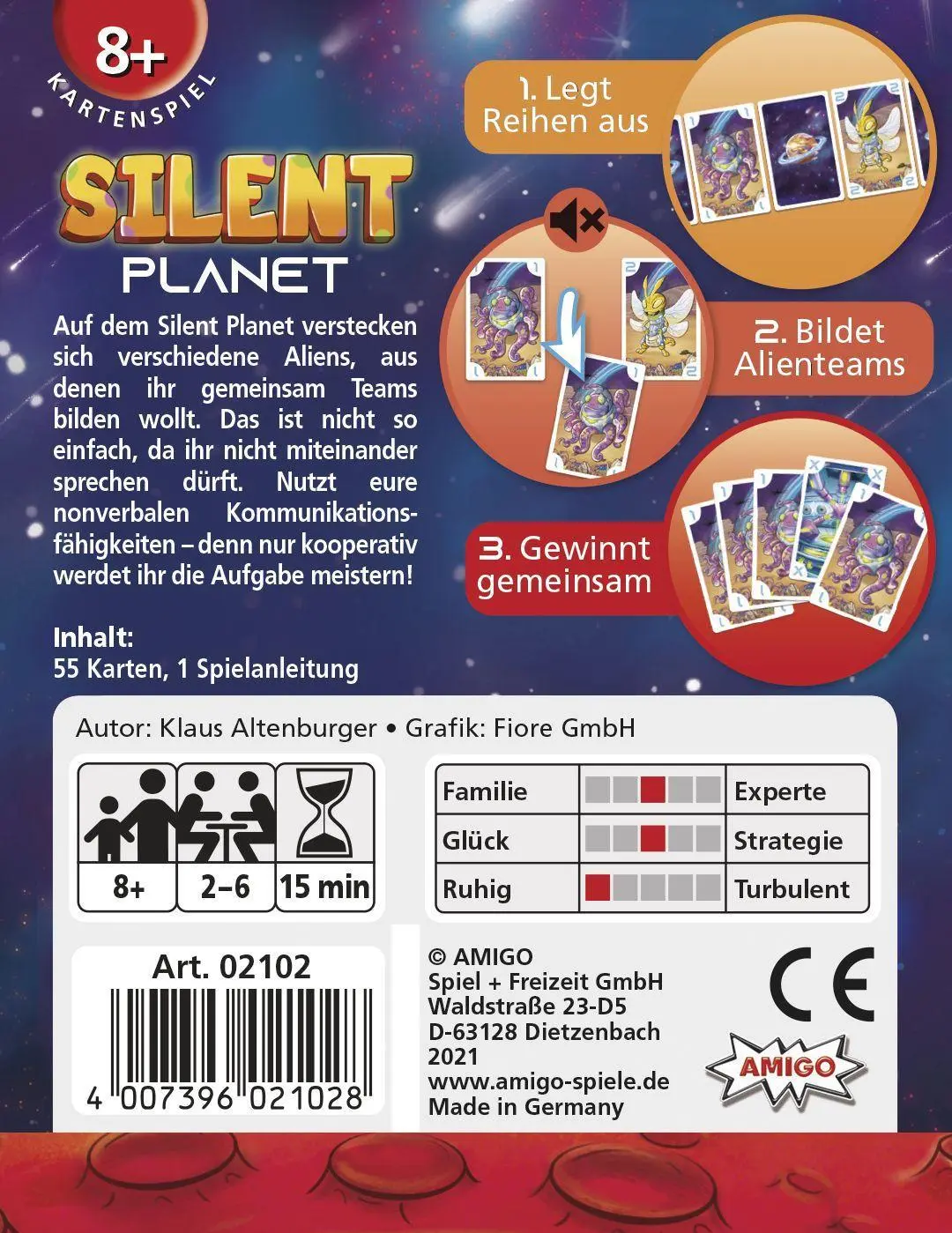 Bild: 4007396021028 | Silent Planet | AMIGO Spiel Freizeit | Spiel | 02102 | Deutsch | 2021