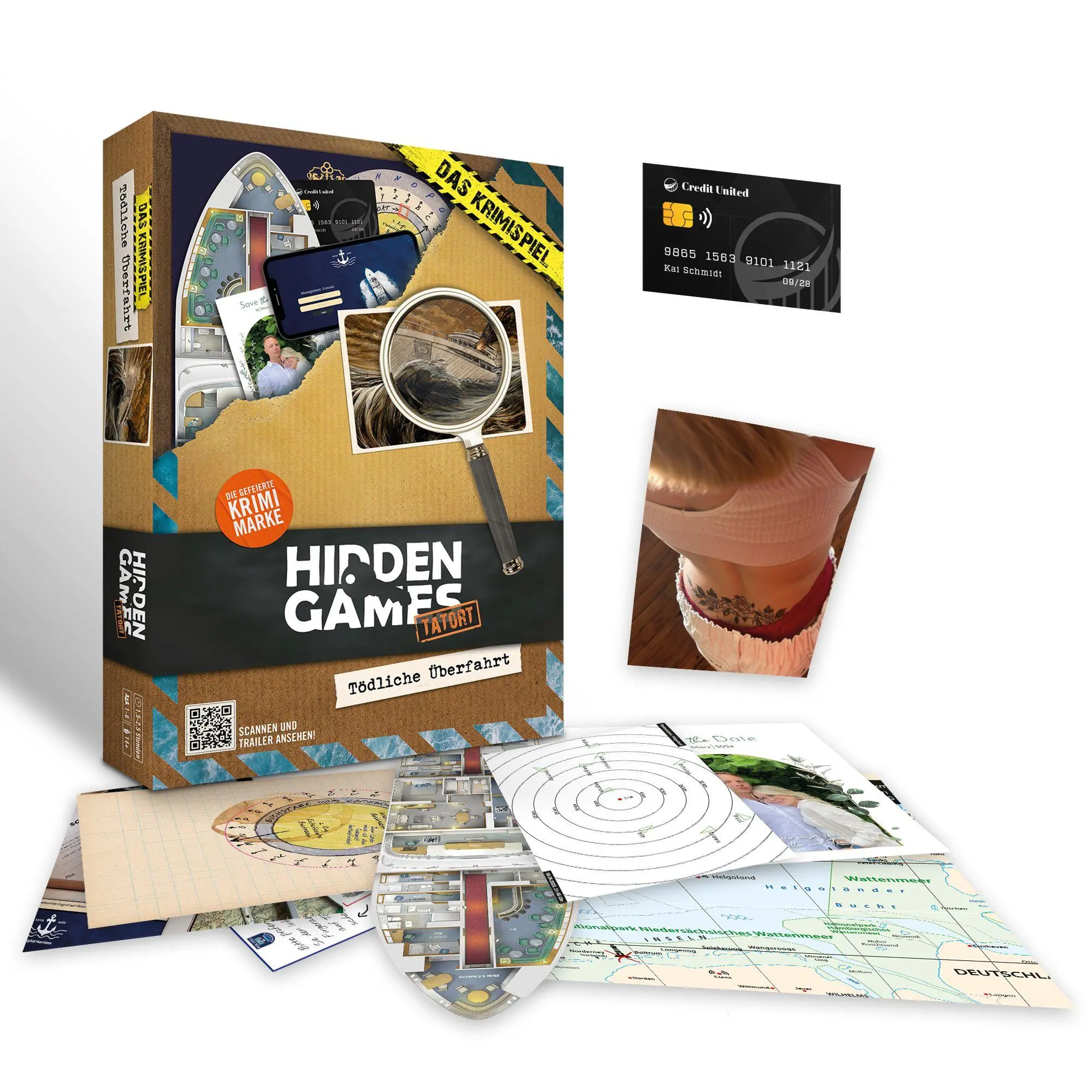 Cover: 4260686491028 | Hidden Games Tatort: Tödliche Überfahrt | Spiel | 32 S. | HID00014