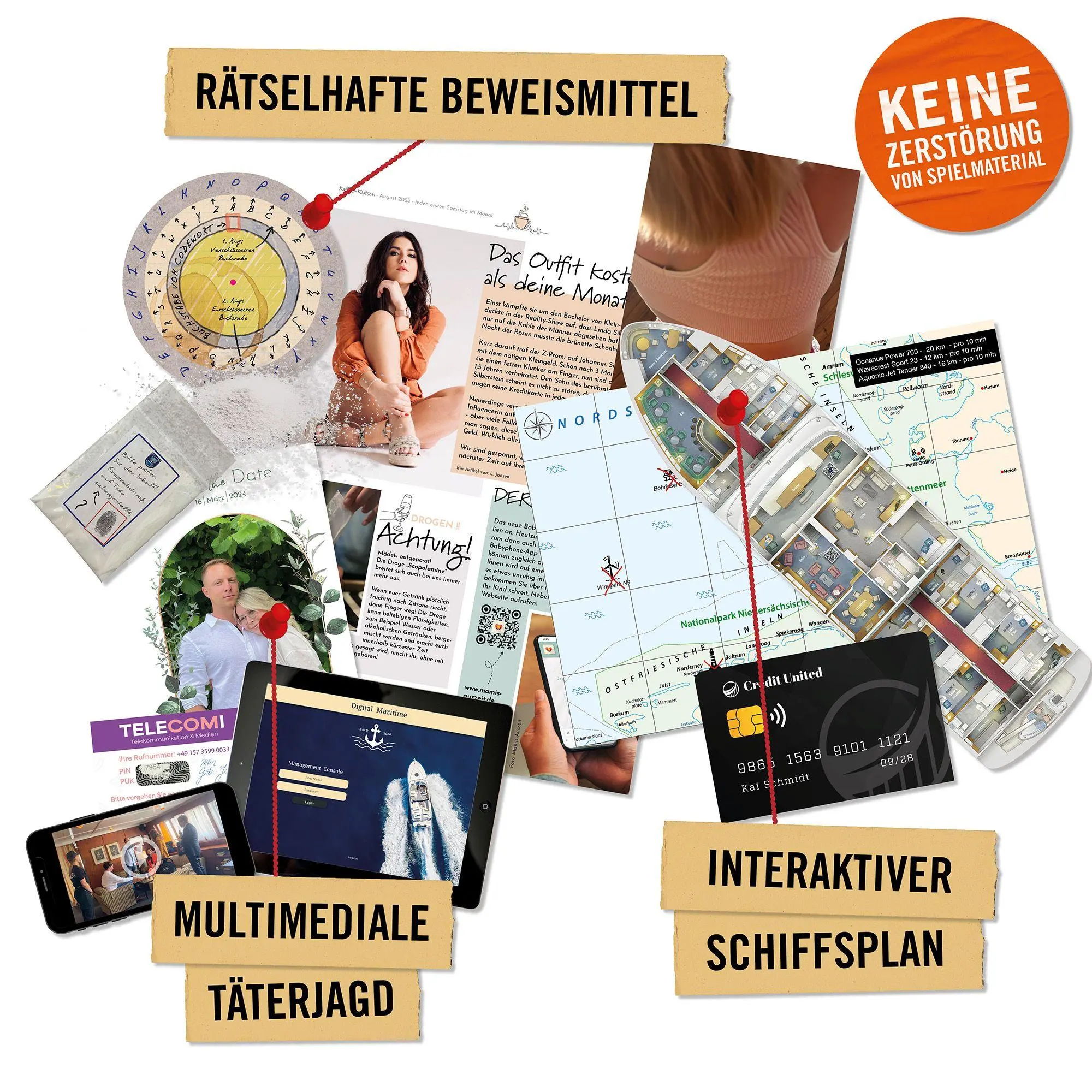 Bild: 4260686491028 | Hidden Games Tatort: Tödliche Überfahrt | Spiel | 32 S. | HID00014