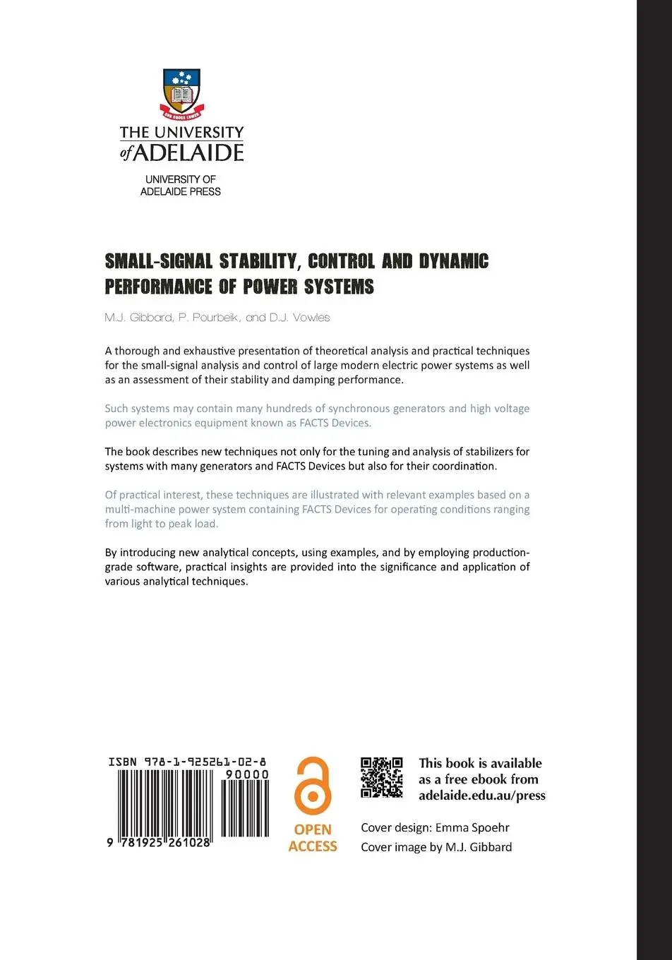 Rückseite: 9781925261028 | Small-signal stability, control and dynamic performance of power...