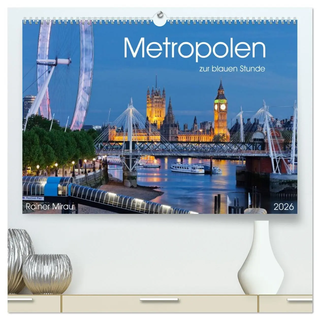 Cover: 9783516021028 | Metropolen zur blauen Stunde 2026 (hochwertiger Premium...