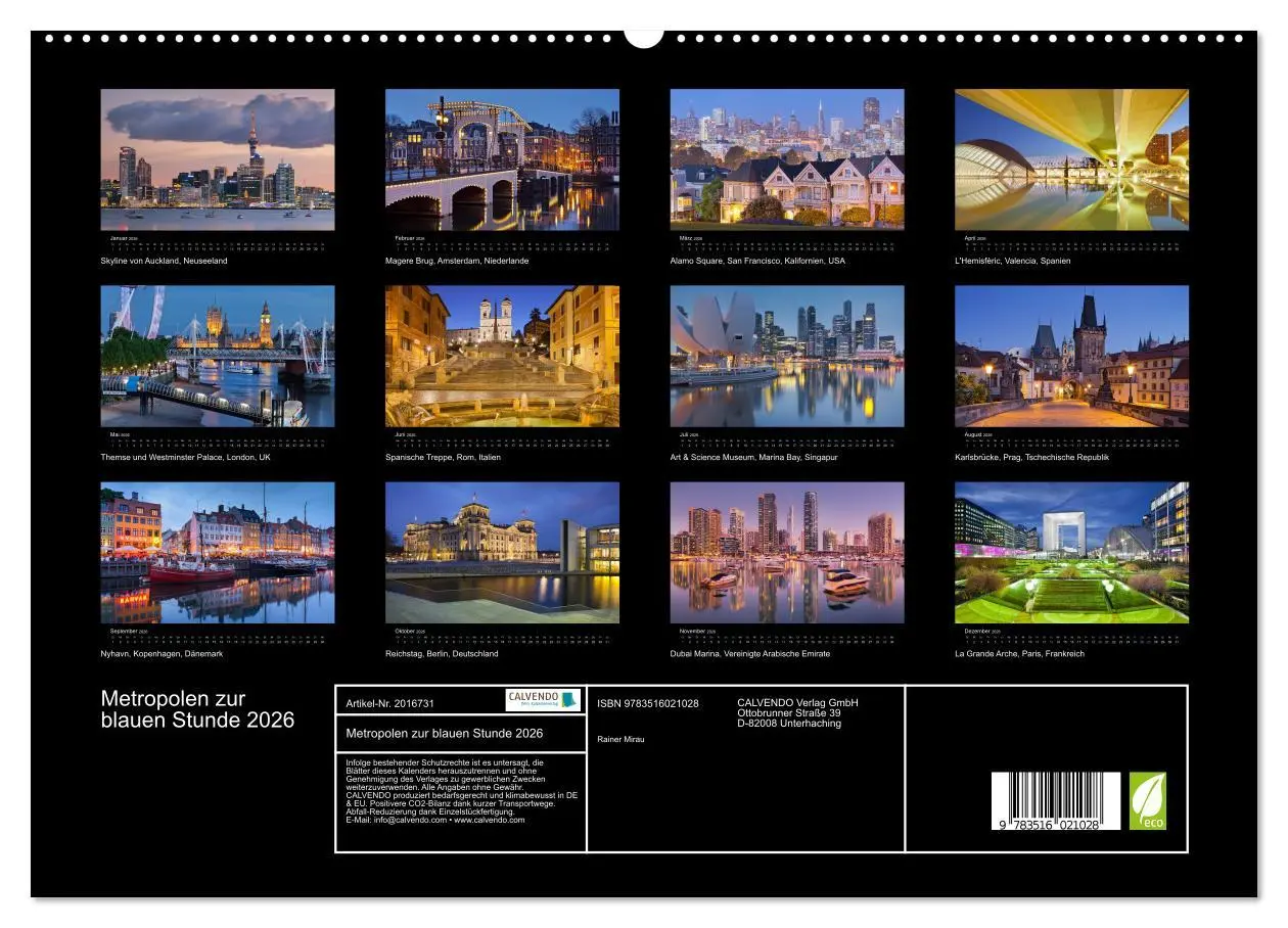Bild: 9783516021028 | Metropolen zur blauen Stunde 2026 (hochwertiger Premium...