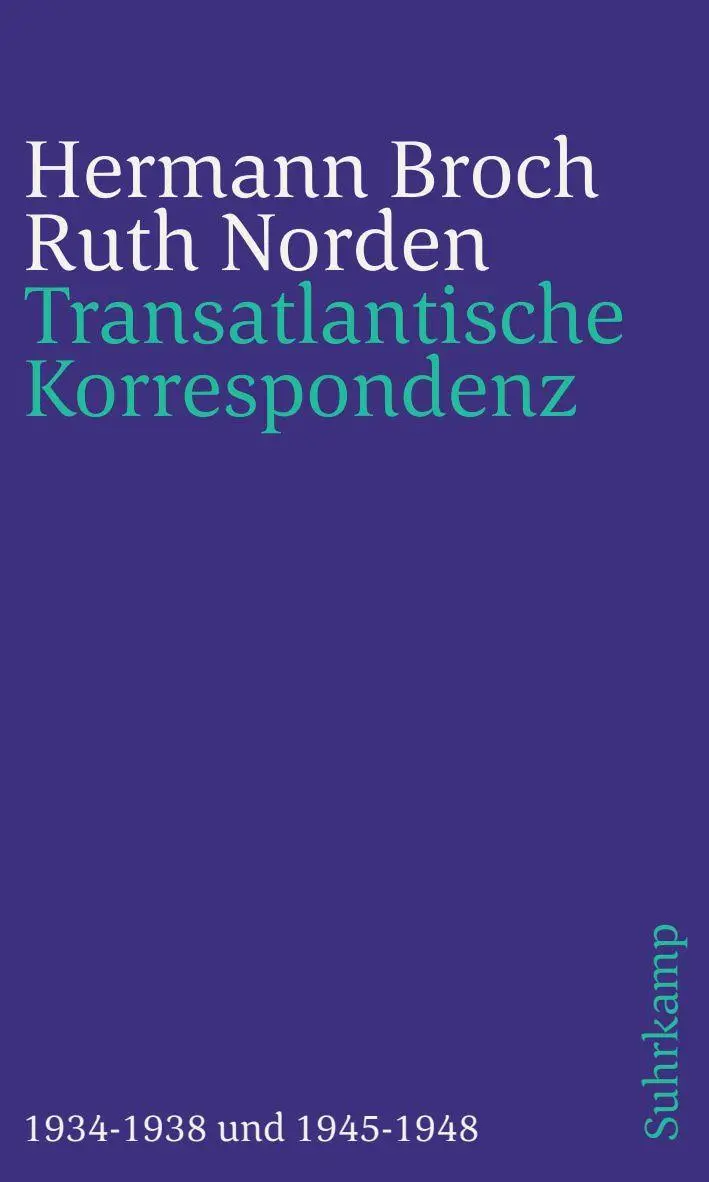 Cover: 9783518241028 | Transatlantische Korrespondenz | 1934-1938 und 1945-1948 | Taschenbuch
